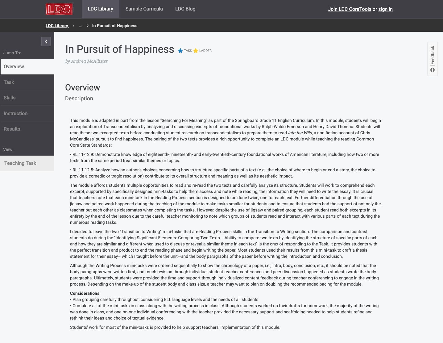 In Pursuit of Happiness Lesson Plan