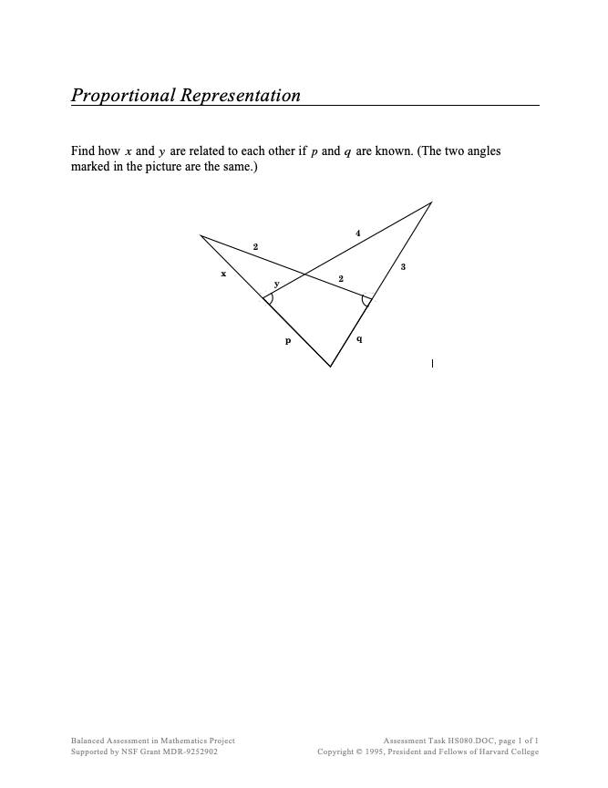 Proportional Representation Assessment