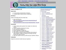 I Know Why the Caged Bird Sings Lesson Plan