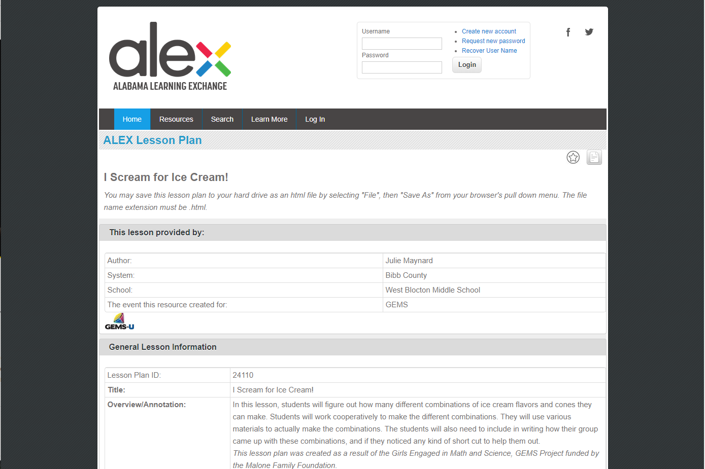 I Scream for Ice Cream! Lesson Plan