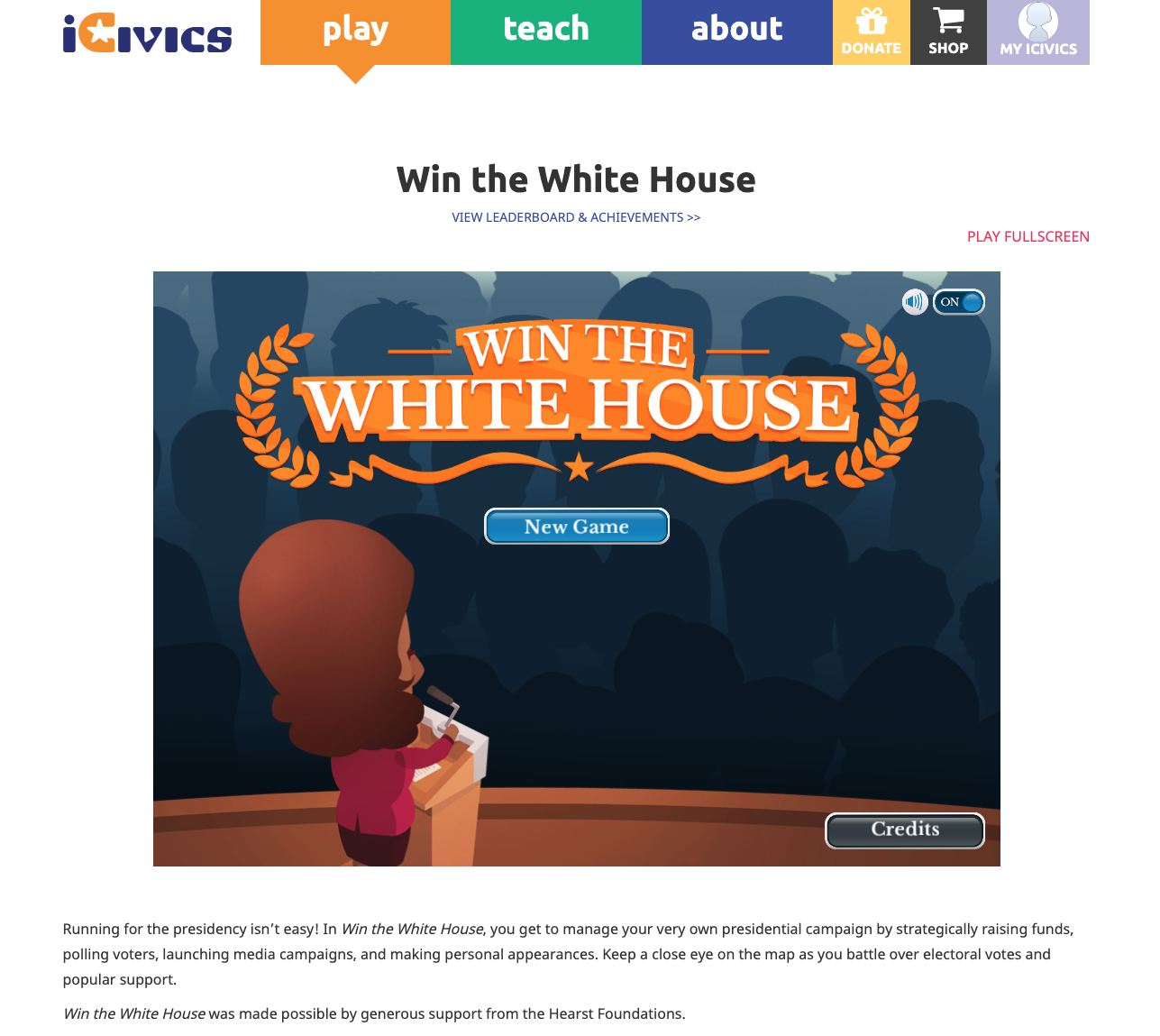 Win the White House Interactive