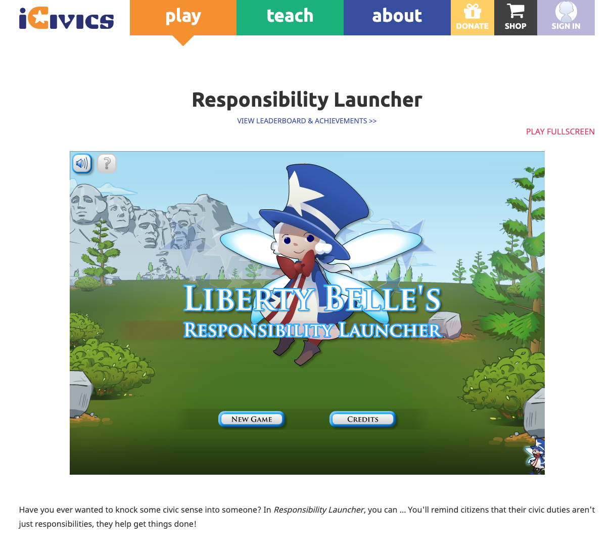 Responsibility Launcher Interactive