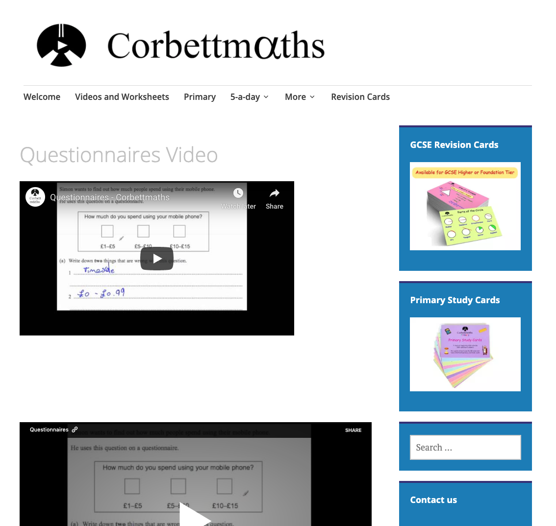 Questionnaires Instructional Video