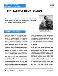 The Harlem Renaissance Activity