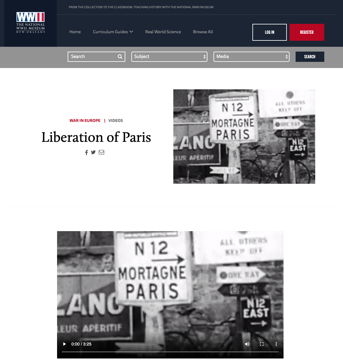 Liberation of Paris Instructional Video