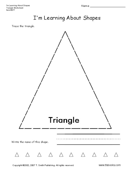 I'm Learning About Shapes Worksheet