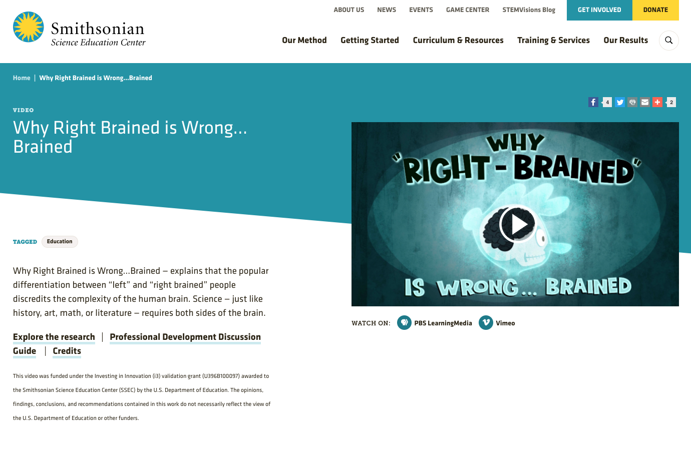 Why Right Brained Is Wrong…Brained Instructional Video