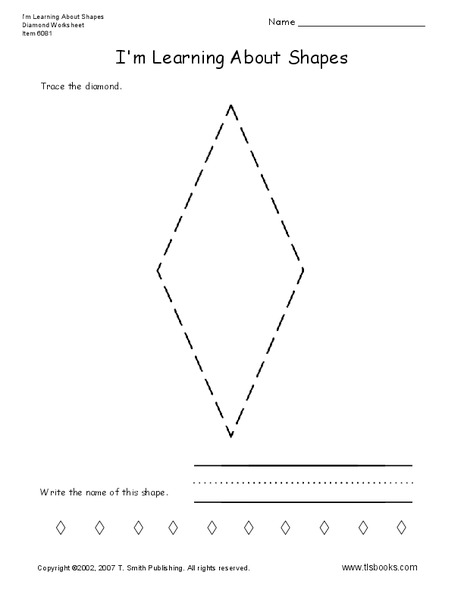 I'm Learning About Shapes Worksheet
