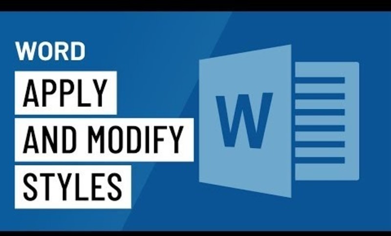 Word: Applying and Modifying Styles Instructional Video