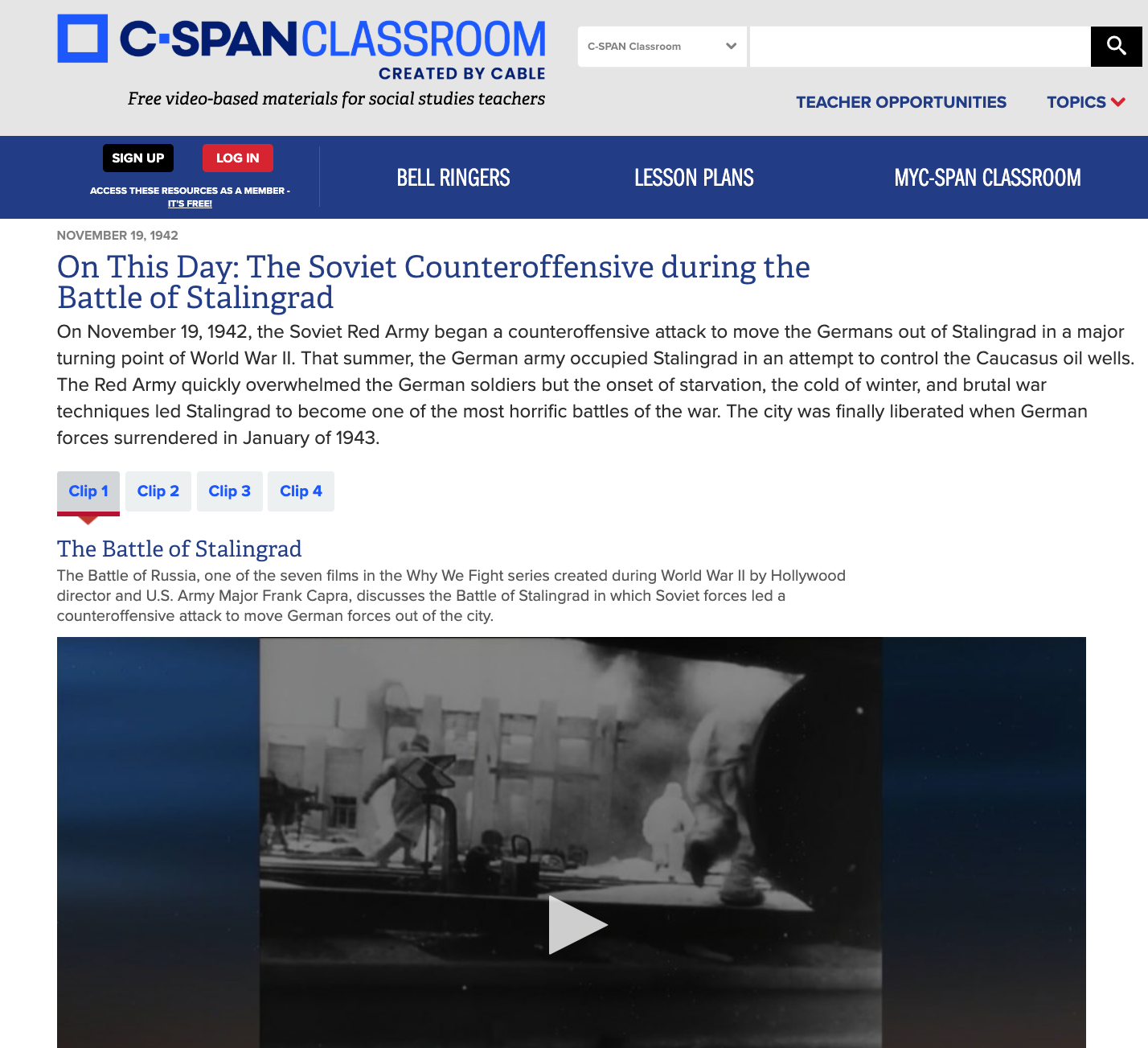 On This Day: The Soviet Counteroffensive during the Battle of Stalingrad Instructional Video