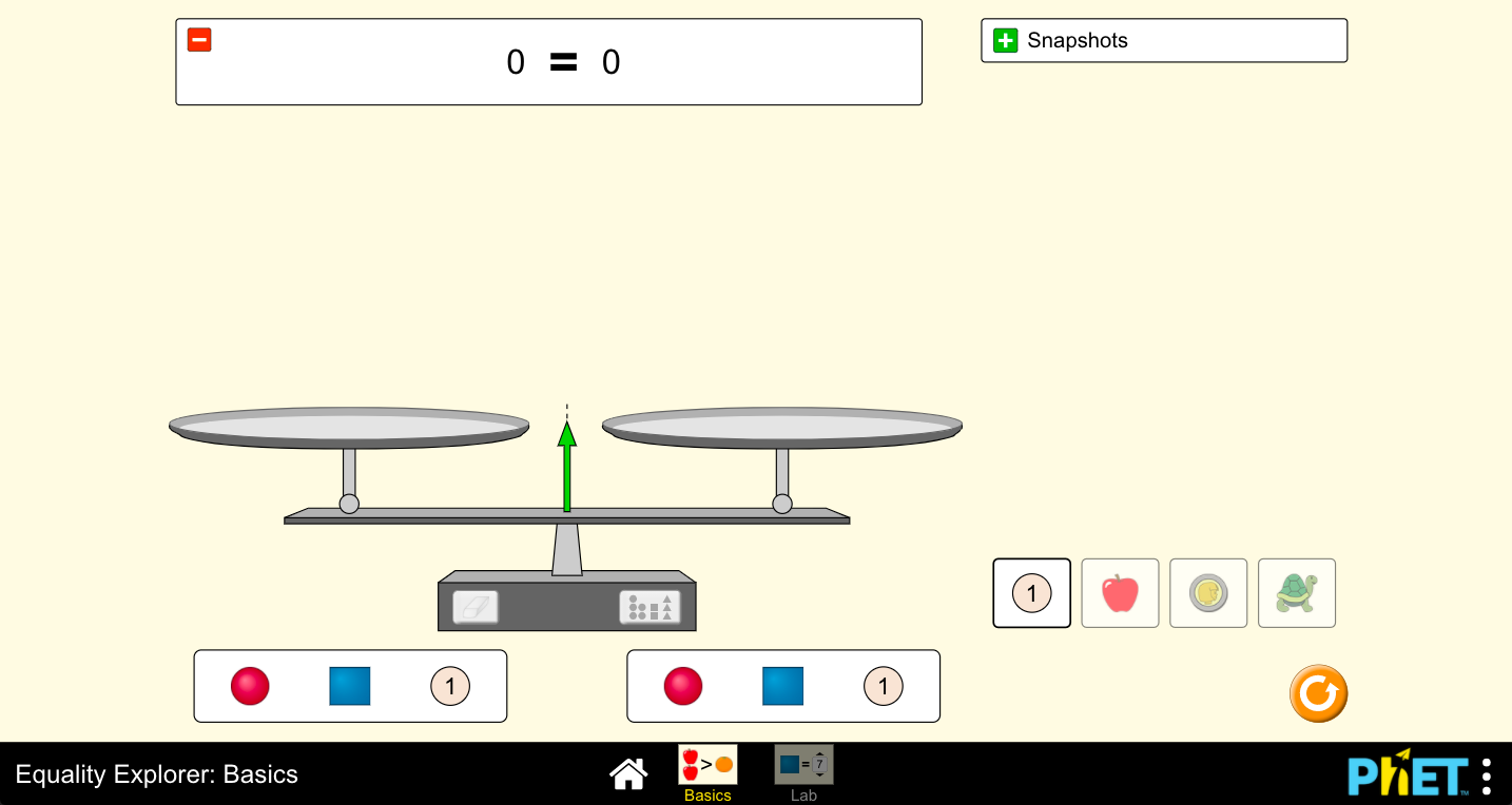 Equality Explorer: Basics Interactive