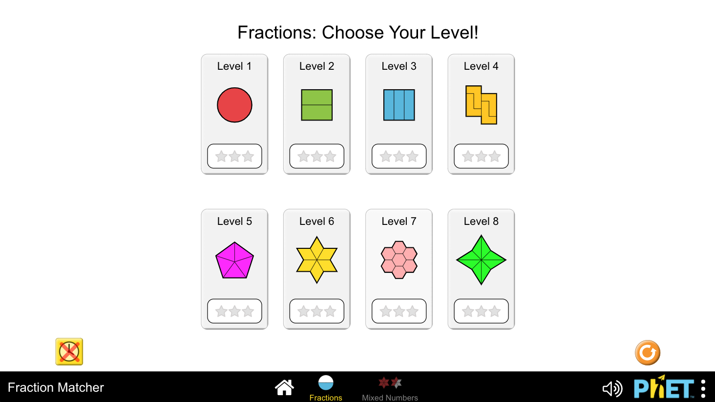 Fraction Matcher Interactive