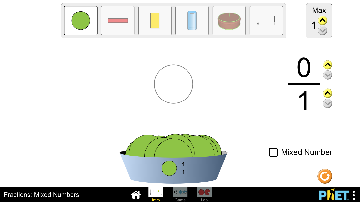 Fractions: Mixed Numbers Interactive