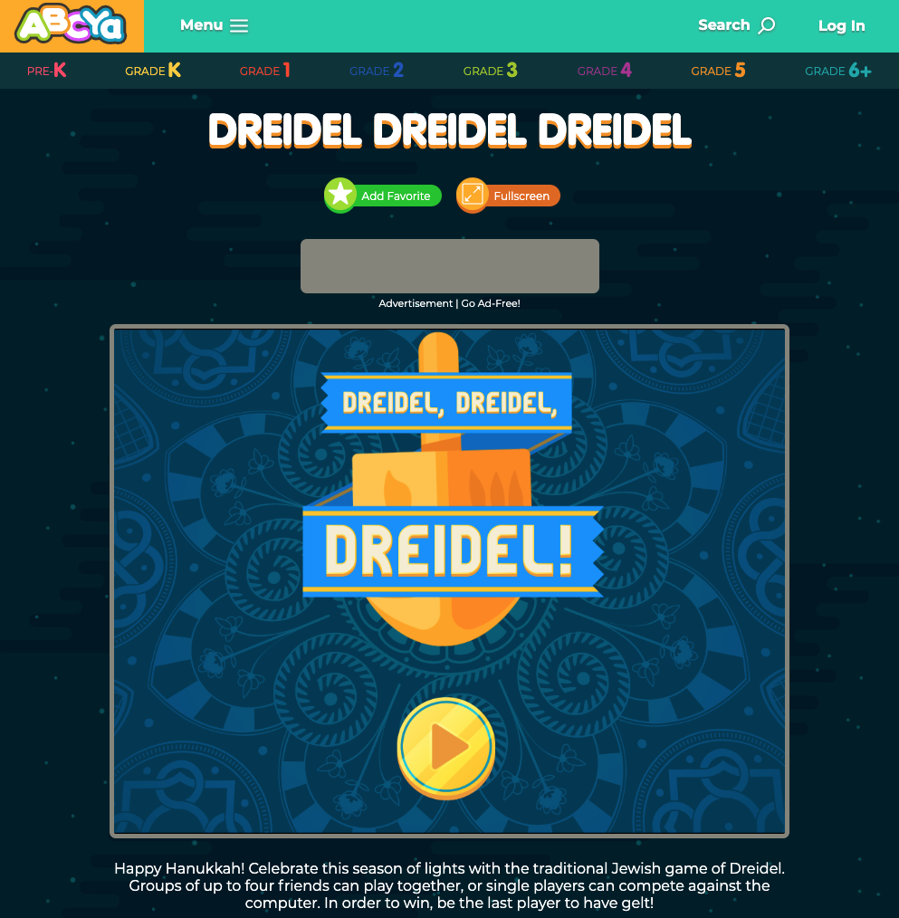 Dreidel, Dreidel, Dreidel Interactive