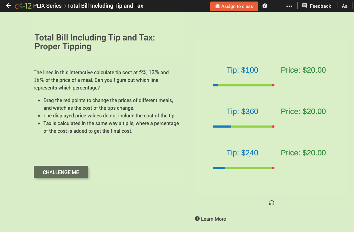 Prices Involving Sales Tax: Proper Tipping Interactive