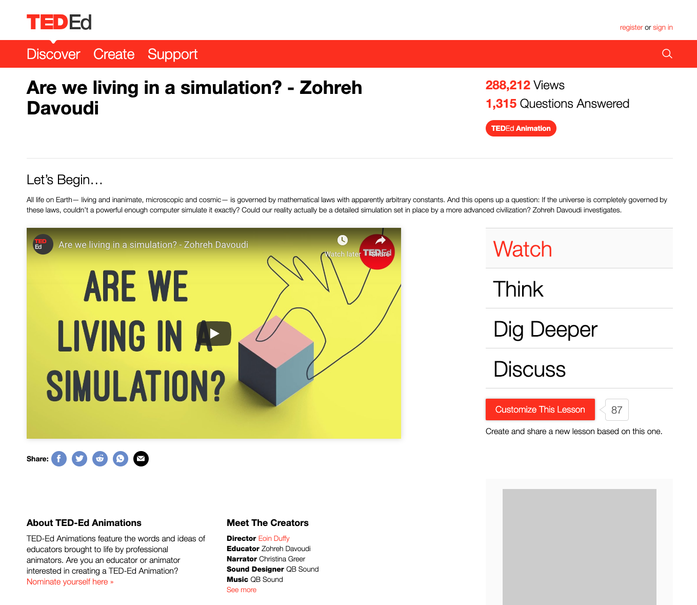 Are We Living in a Simulation? Instructional Video