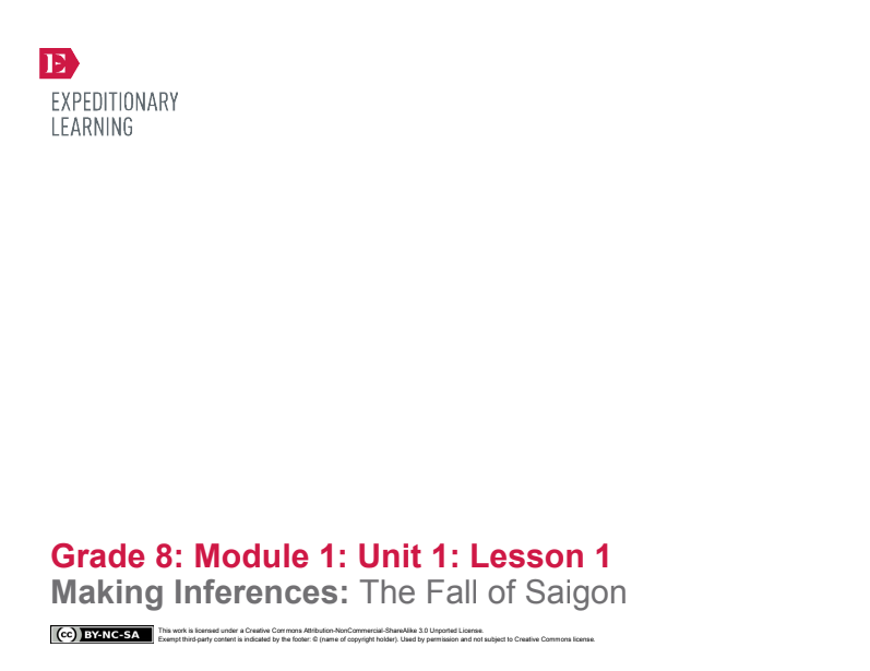 Making Inferences: The Fall of Saigon Lesson Plan