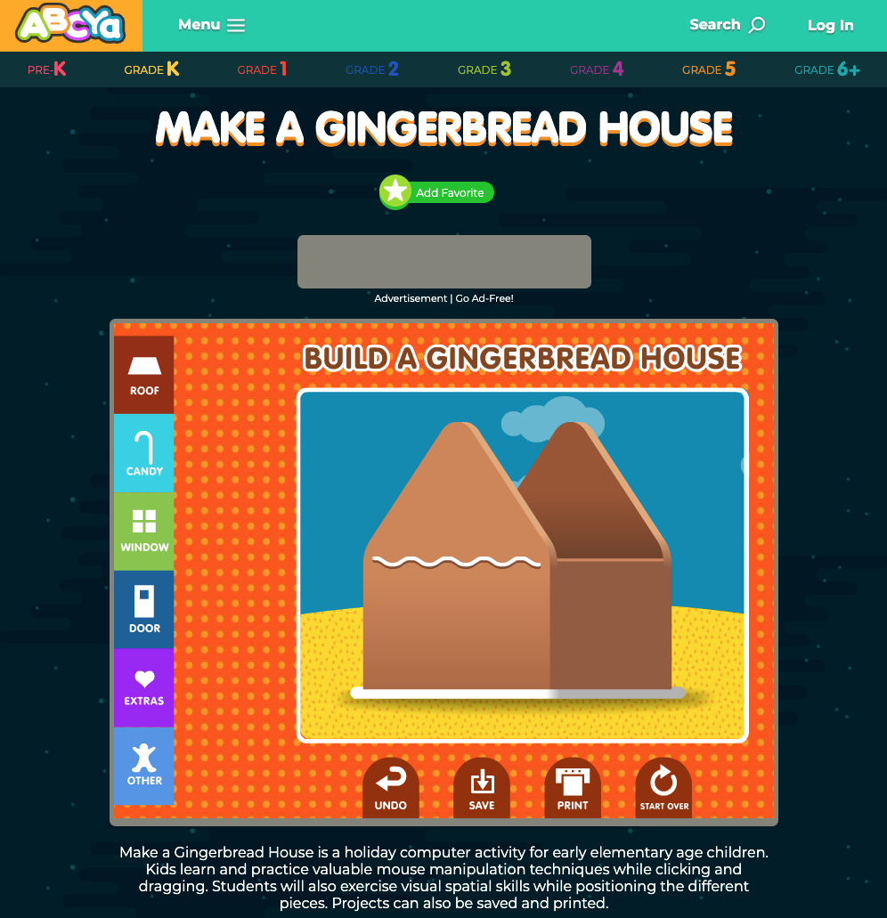 Make a Gingerbread House Interactive