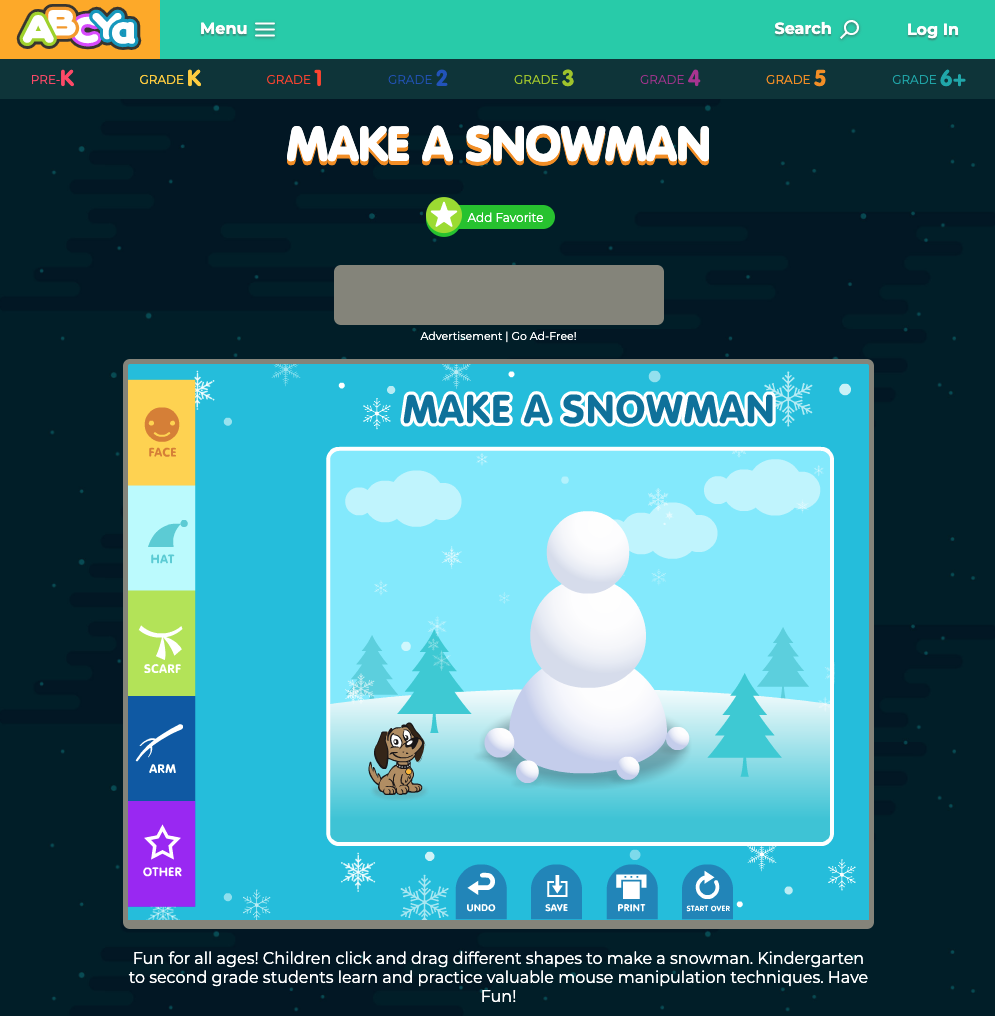 Make a Snowman Interactive