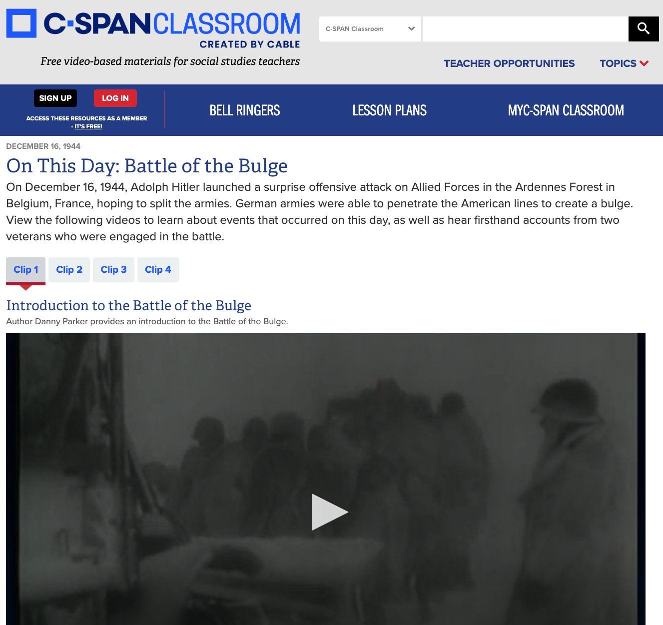On This Day: Battle of the Bulge Instructional Video