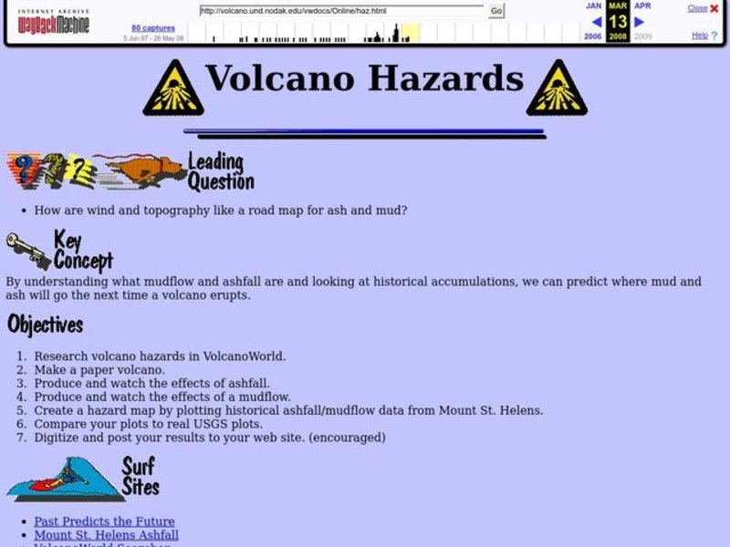 Volcano Hazards Lesson Plan