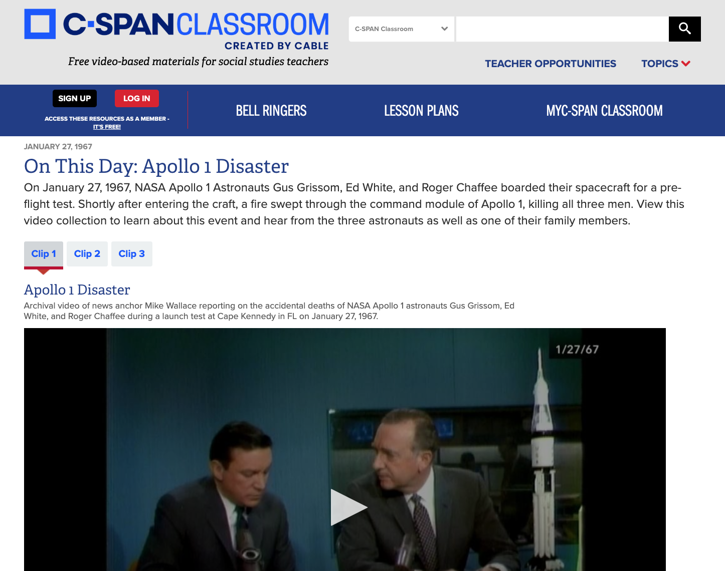 On This Day: Apollo 1 Disaster Instructional Video