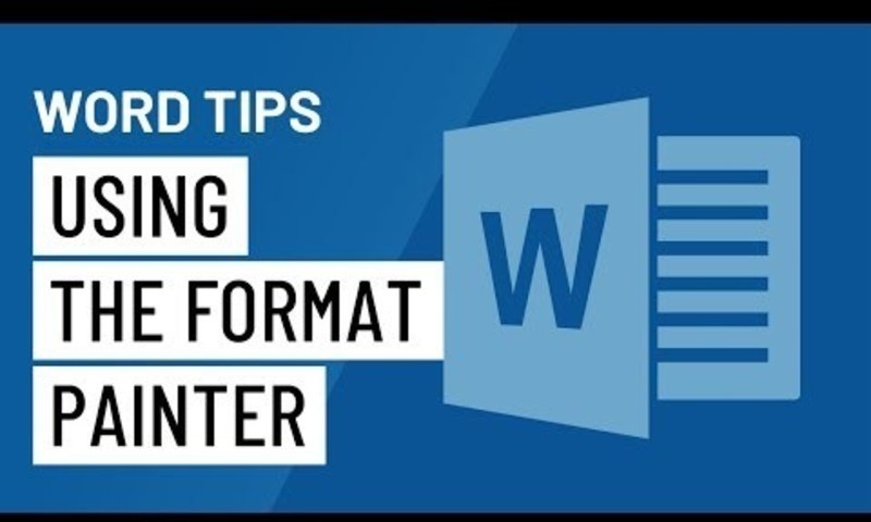 Word Quick Tip: Using the Format Painter Instructional Video