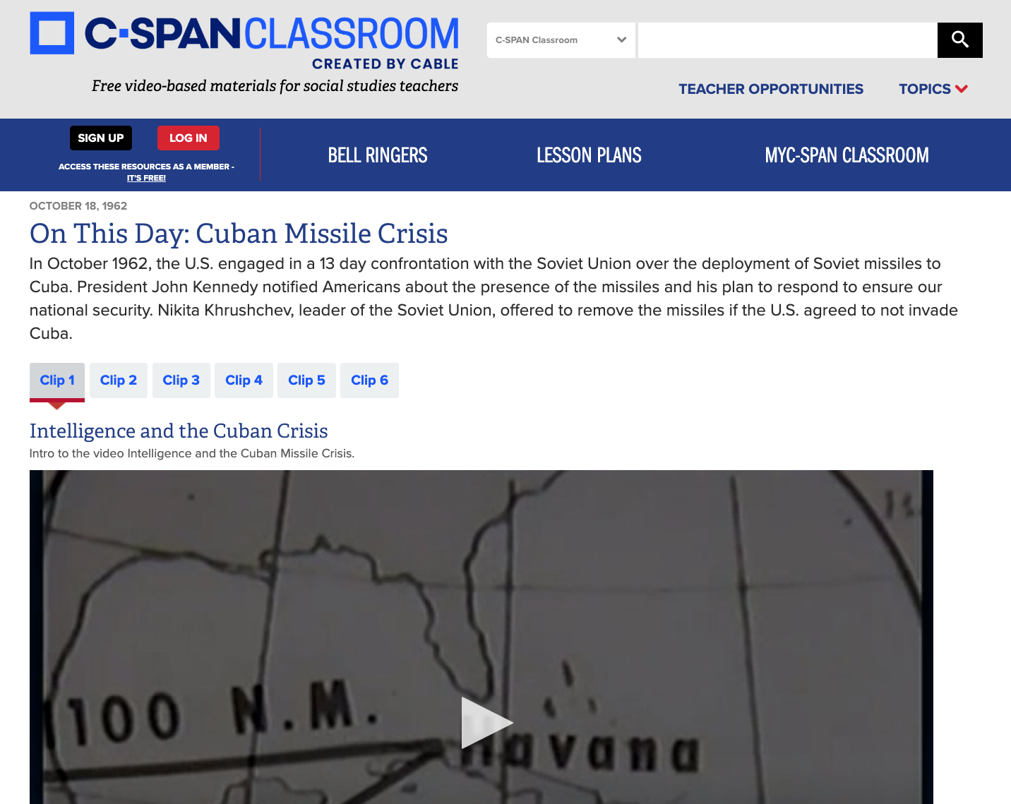 On This Day: Cuban Missile Crisis Instructional Video