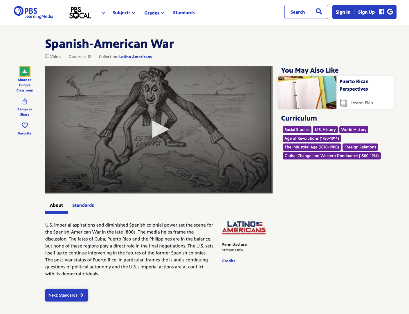 Spanish-American War Instructional Video