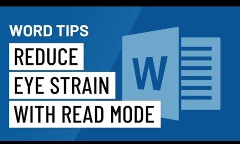 Word Quick Tip: Reduce Eye Strain with Read Mode Instructional Video