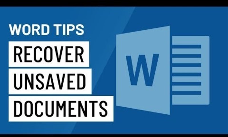 Word Quick Tip: Recover Unsaved Documents Instructional Video