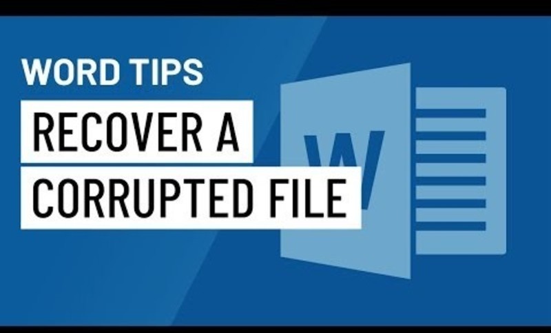 Word Quick Tip: Recover a Corrupted File Instructional Video