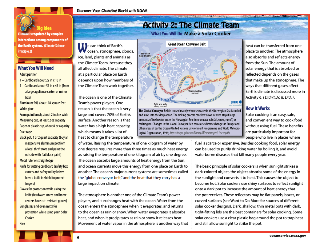 The Climate Team: Make a Solar Heat Engine Activity