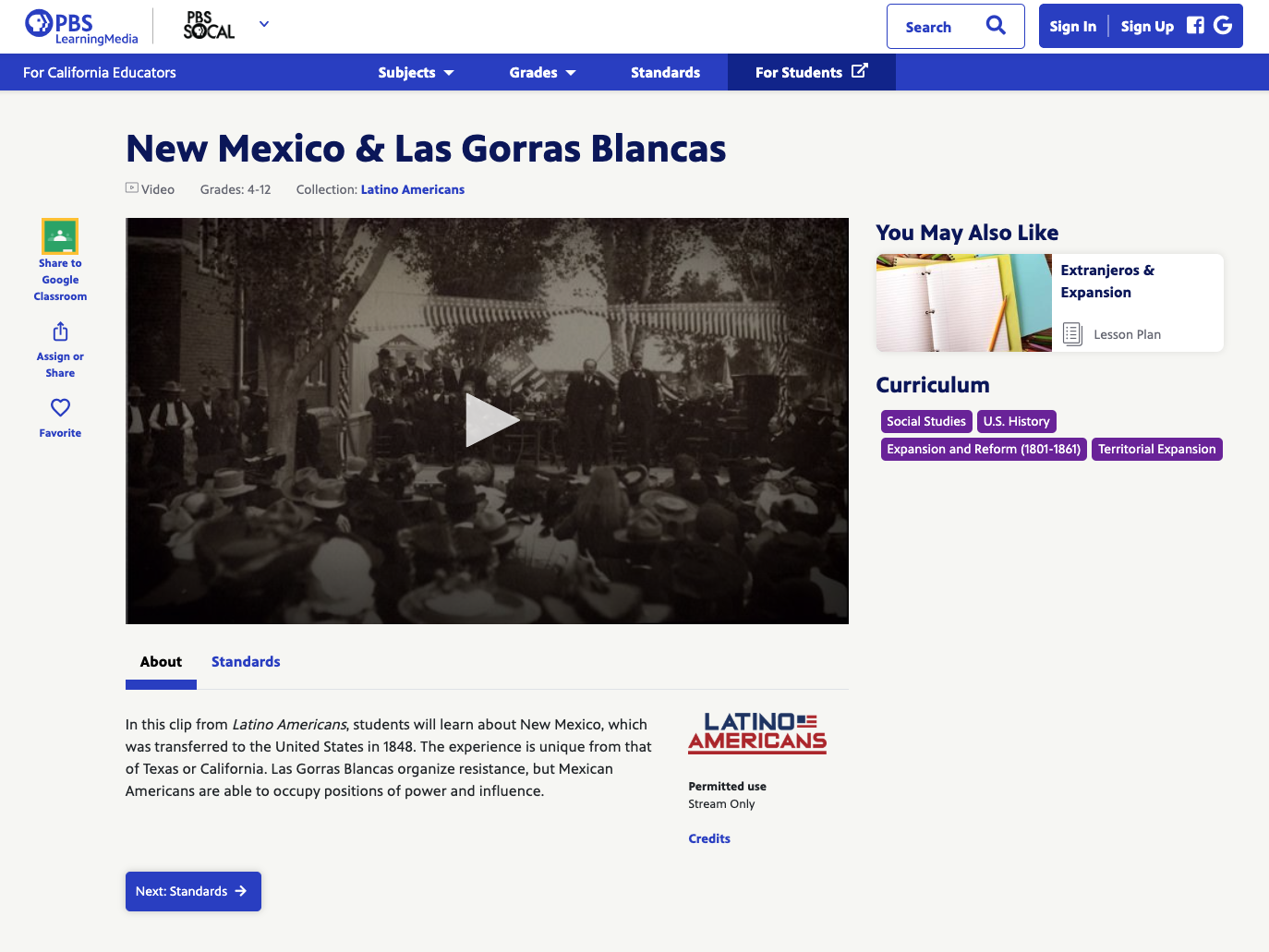 New Mexico and Las Gorras Blancas Instructional Video