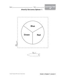 Identify Outcomes Spinner Worksheet