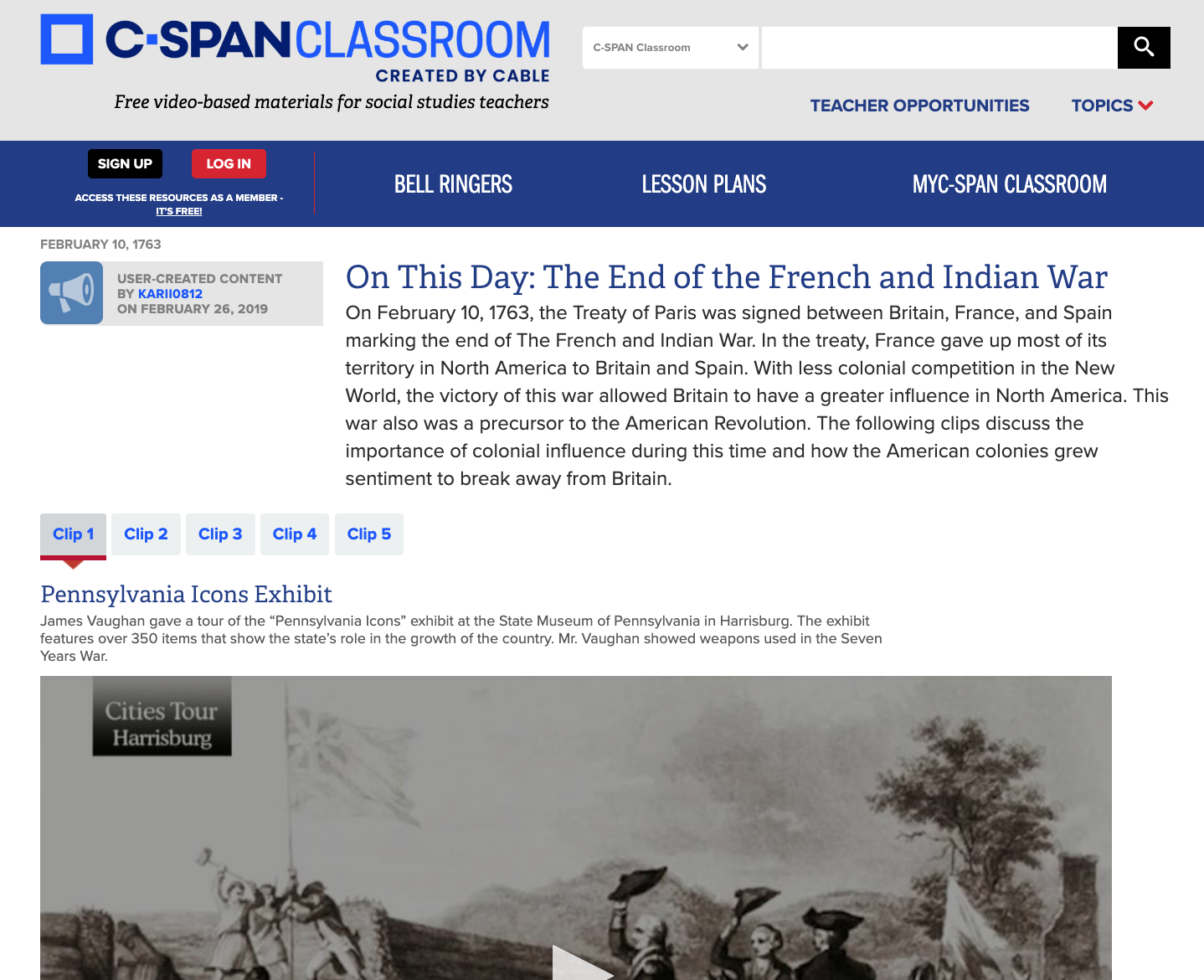 On This Day: The End of the French and Indian War Instructional Video