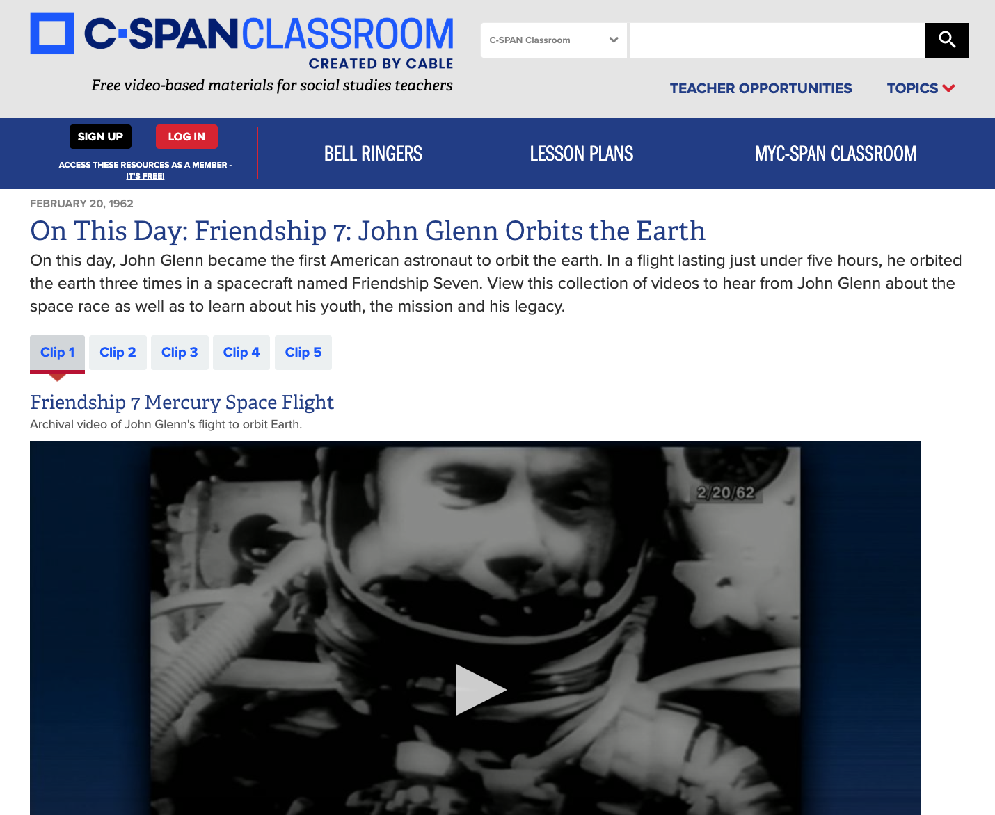 On This Day: Friendship 7: John Glenn Orbits the Earth Instructional Video