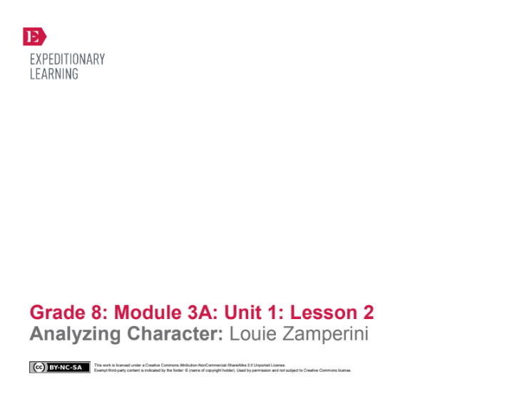 Analyzing Character: Louie Zamperini Lesson Plan