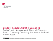 End of Unit 1 Assessment: Fishbowl Discussion, Part 2: Comparing Conflicting Accounts of the Pearl Harbor Attack Lesson Plan