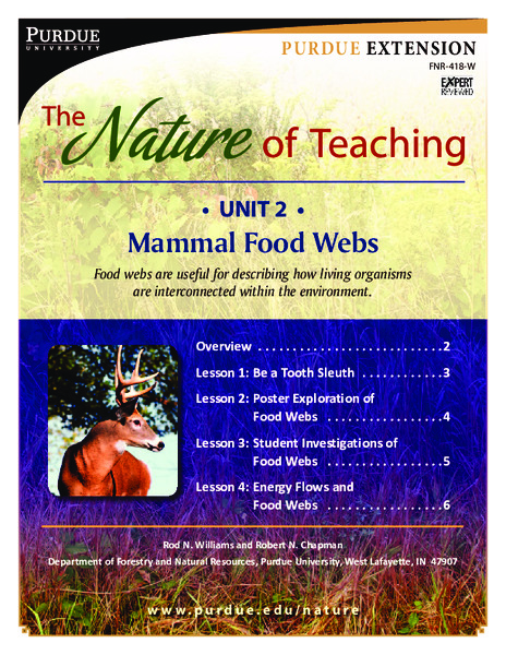 Mammal Food Webs Unit Plan
