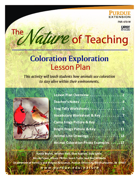 Coloration Exploration Lesson Plan