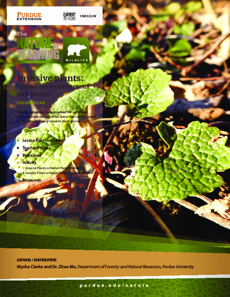 Invasive Plants: Impact on Environment and People Lesson Plan