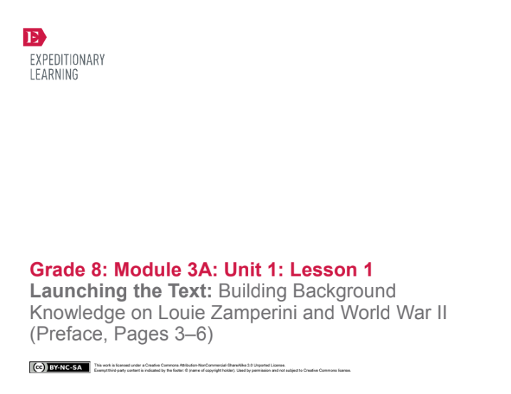 Launching the Text: Building Background Knowledge on Louie Zamperini and World War II (Preface, Pages 3–6) Lesson Plan