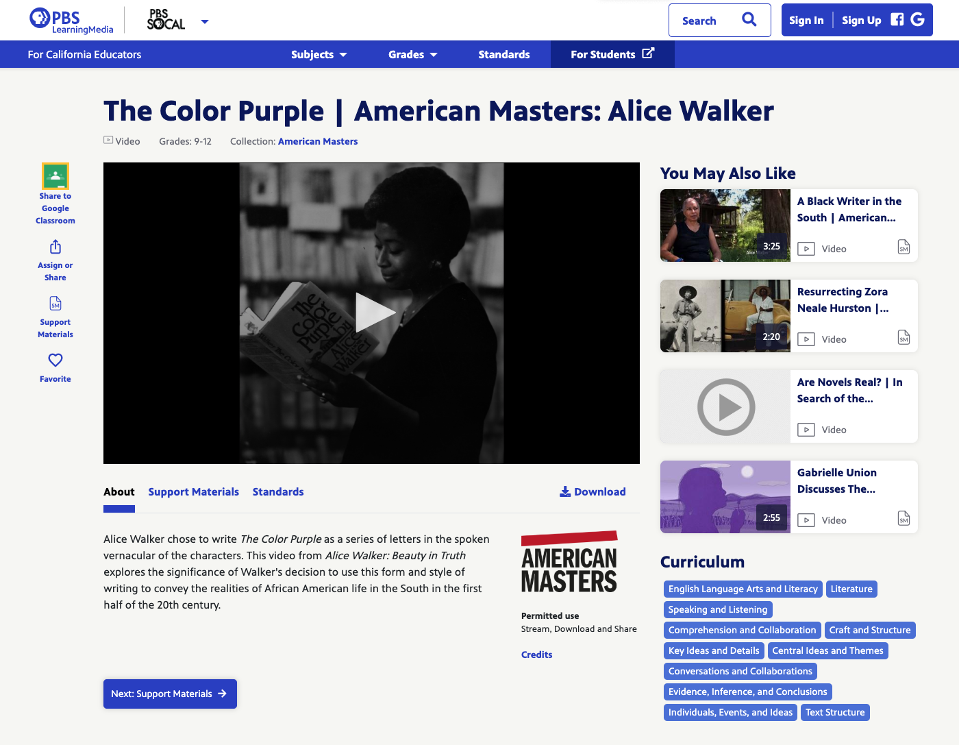 The Color Purple Instructional Video
