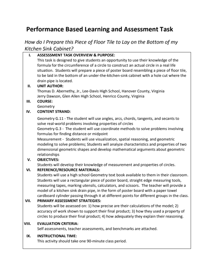 How do I Prepare this Piece of Floor Tile to Lay on the Bottom of my Kitchen Sink Cabinet? Performance