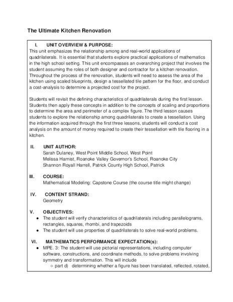 The Ultimate Kitchen Renovation Unit Plan