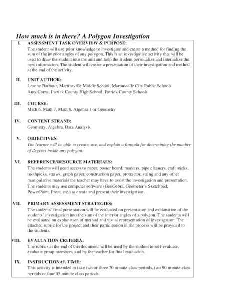 How Much is in There? A Polygon Investigation Performance