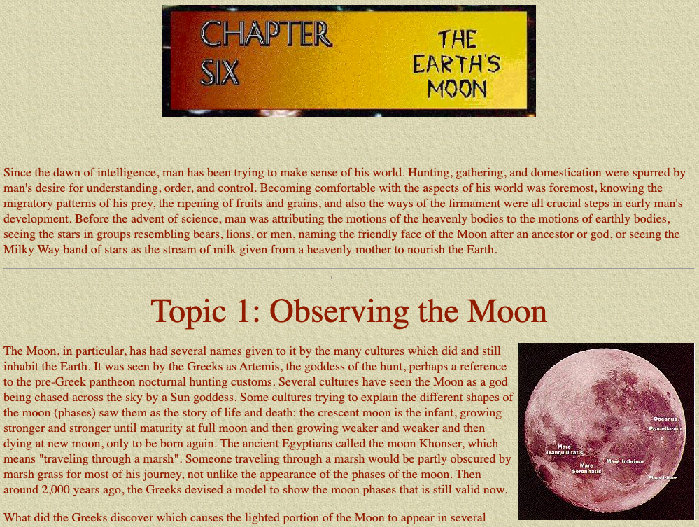 Observing the Moon Activity