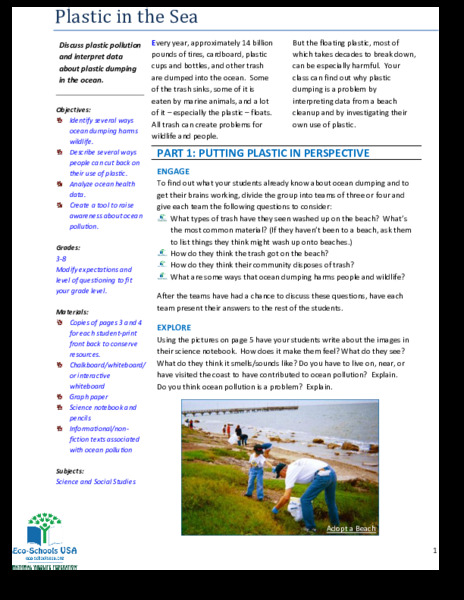 Plastic in the Sea Lesson Plan