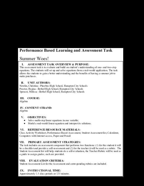 Summer Woes! Performance